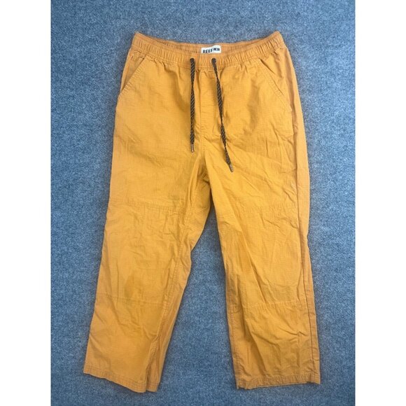 Reef Pants Women's Small Orange Straight Leg Pull On Drawstring Pockets - Picture 1 of 10
